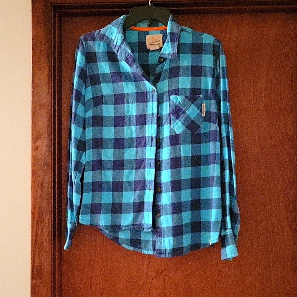 Blue Field and Stream Flannel